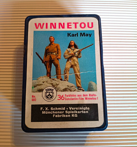 Vintage kartenspiel winnetou - vintage, kartenspiel,
